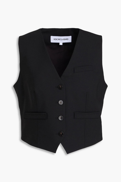  Veronica Beard - Bennett Wool-blend Vest - Black - Us 12 