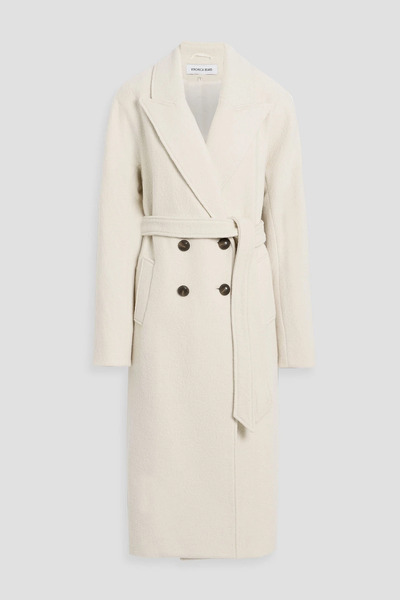  Veronica Beard - Della Dickey Double-breasted Wool-felt Coat - White - M 