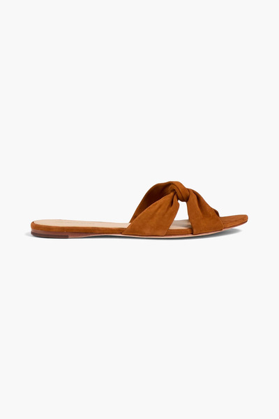  Veronica Beard - Seraphina Twisted Suede Sandals - Brown - Us 6 