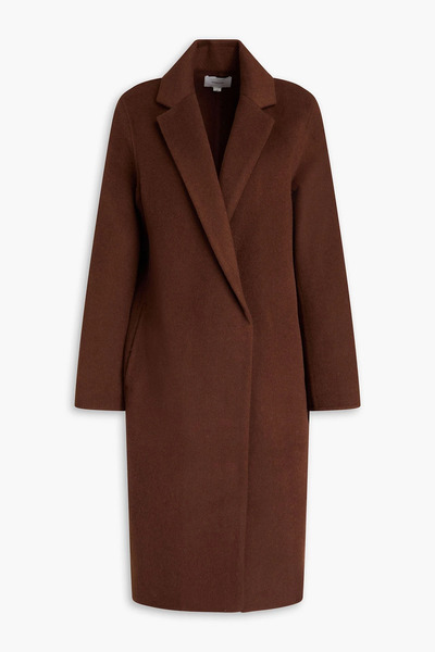  Vince. - Brushed Wool-blend Felt Coat - Brown - Xs 