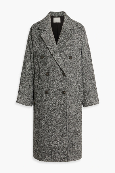  Vince. - Double-breasted Tweed Coat - Gray - L 