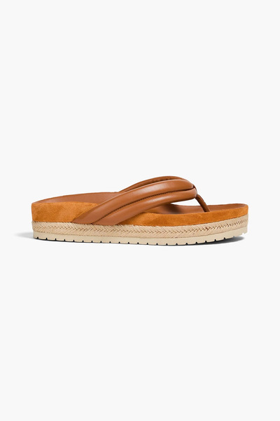  Vince. - Forest Leather Platform Sandals - Brown - Us 7 