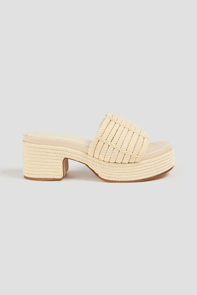  Vince. - Margo Rope Platform Mules - White - Eu 37 