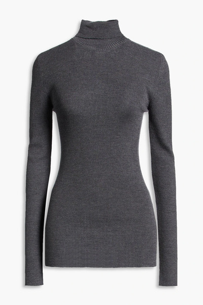  Wardrobe.nyc - Ribbed Wool Turtleneck Sweater - Gray - M 