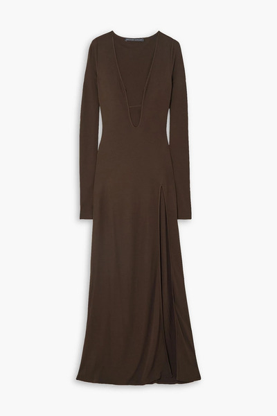  Zeynep Arcay - Cutout Jersey Maxi Dress - Brown - Us 2 