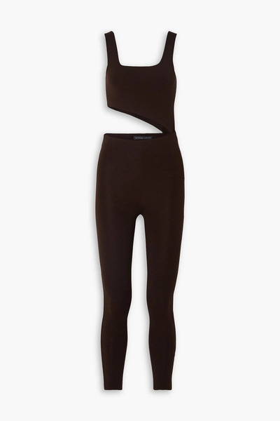  Zeynep Arcay - Cutout Stretch-knit Jumpsuit - Brown - Us 6 