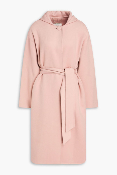  Zimmermann - Belted Wool-blend Felt Hooded Coat - Pink - 2 