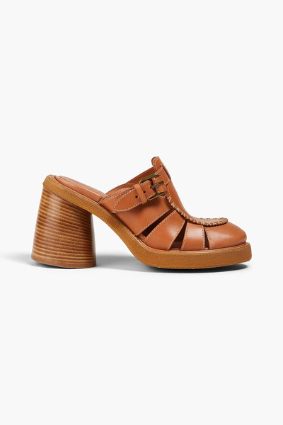  Zimmermann - Buckled Leather Mules - Brown - Eu 37 