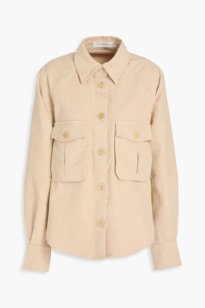 Zimmermann - Donegal Cotton And Silk-blend Shirt Jacket - Neutral - 00 