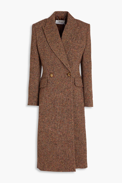  Zimmermann - Double-breasted Donegal Tweed Coat - Brown - 00 