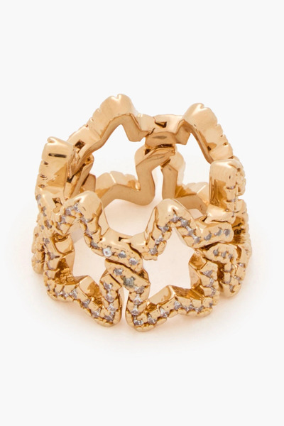  Zimmermann - Gold-tone Crystal Ring - Metallic - It 13 