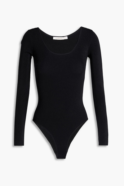  Zimmermann - Metallic Stretch-jersey Bodysuit - Black - 0 