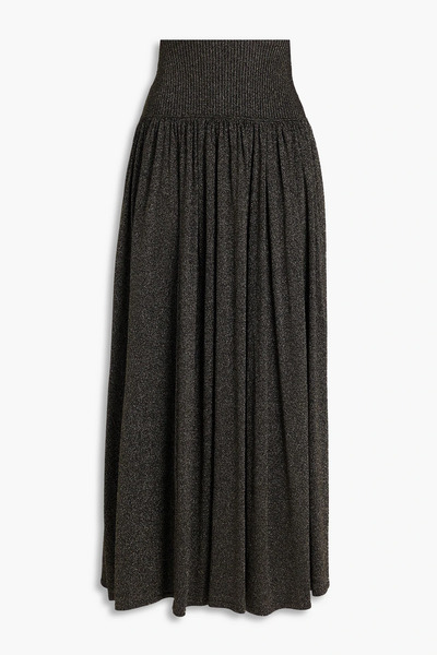 Zimmermann - Pleated Lamé Maxi Skirt - Black - 00 