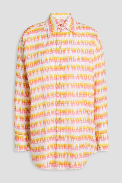  Zimmermann - Printed Ramie Shirt - Orange - 00 