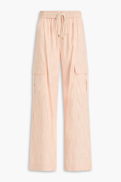  Zimmermann - Striped Linen-blend Cargo Pants - Orange - 0 