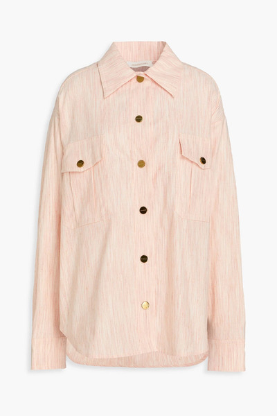  Zimmermann - Striped Linen-blend Shirt - Orange - 1 