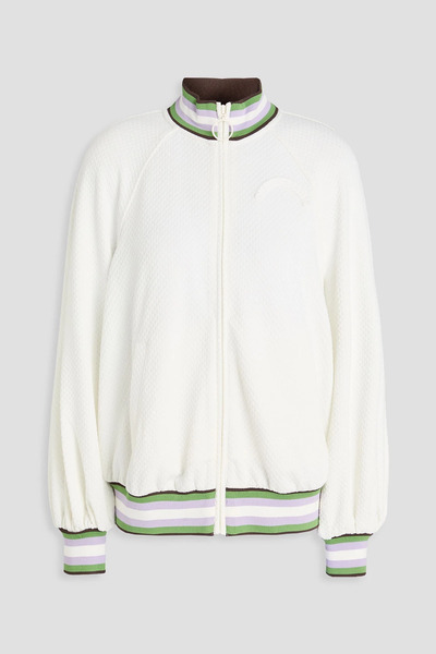  Zimmermann - Textured-jersey Bomber Jacket - White - 1 