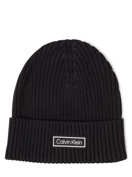  Calvin Klein Jeans Damska Czapka Z Dzianiny Z Zawartością Kaszmiru Kobiety Bawełna Niebieski, One Size 