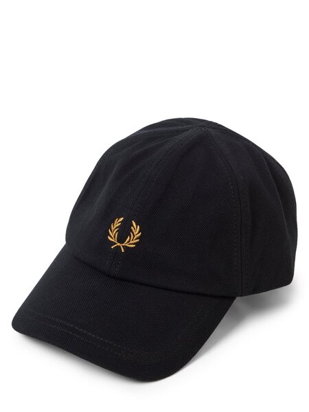  Fred Perry Czapka Męska Mężczyźni Czarny, One Size 