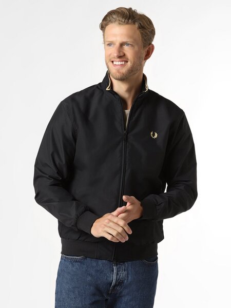  Fred Perry Kurtka Męska Mężczyźni Czarny, S 