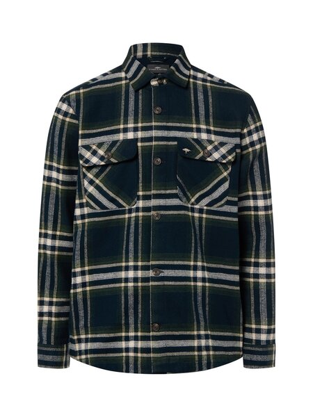  Fynch-hatton Bluza Męska Mężczyźni Comfort Fit Niebieski|zielony, L 