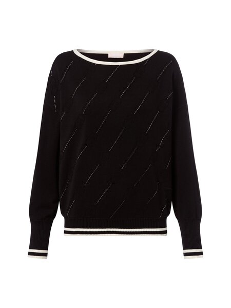  Liu Jo Collection Sweter Damski Z Dzianiny Kobiety Czarny, M 