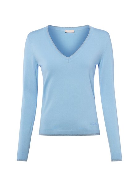  Liu Jo Collection Sweter Damski Z Dzianiny Kobiety Niebieski, S 