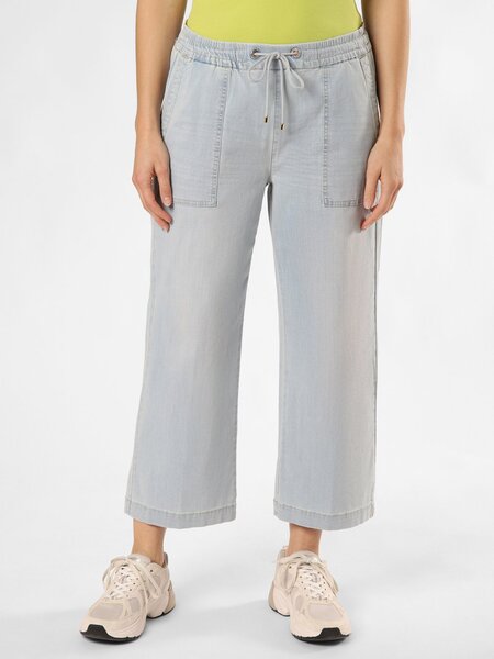  Mac Dżinsy - Culotte Kobiety Bawełna Niebieski, 36 