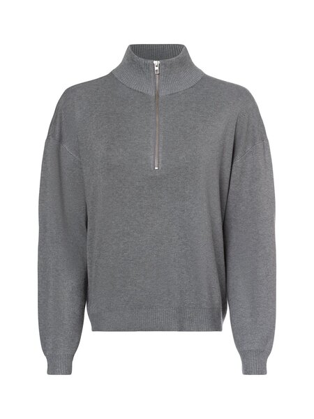  Mbym Sweter Damski Z Dzianiny Kobiety Szary, L 