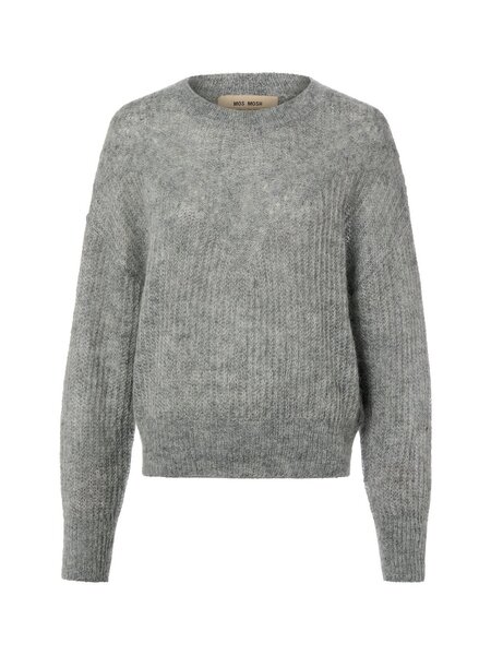  Mos Mosh Sweter Damski Z Moheru - Mmsigva Kobiety Szary, S 