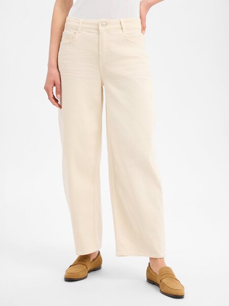  Opus Jeansy Barrel - Lolah Breath Kobiety Beżowy, 36-30 