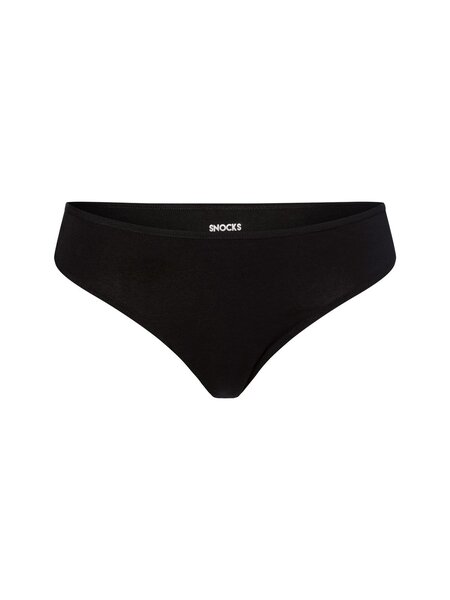  Snocks Stringi W 2-paku Kobiety Bawełna Czarny, S 