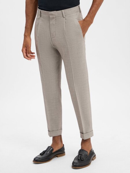  Strellson Spodnie - Luis Mężczyźni Comfort Fit Beżowy, 98 