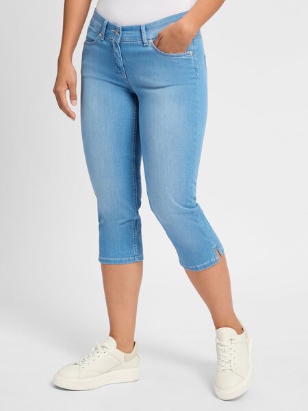  Toni Dżinsy Capri - Perfect Shape Kobiety Bawełna Niebieski, 36 