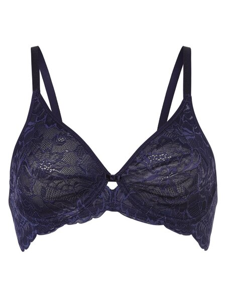  Triumph Damski Biustonosz Z Fiszbinami Kobiety Niebieski, 75c 