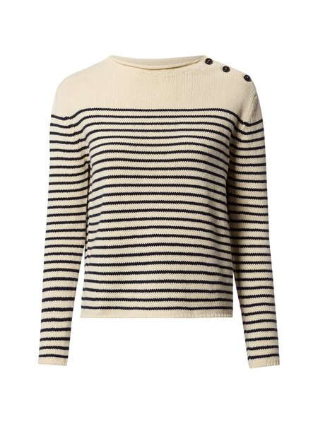  Weekend Max Mara Sweter Damski Z Dzianiny Kobiety Bawełna Beżowy|niebieski, S 