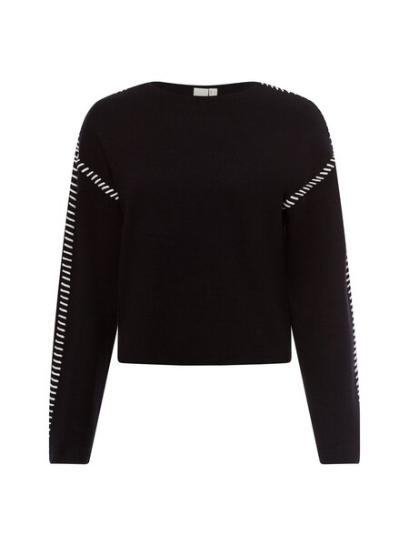  Y.a.s Sweter Damski Z Dzianiny - Yasstitcha Kobiety Czarny, S 