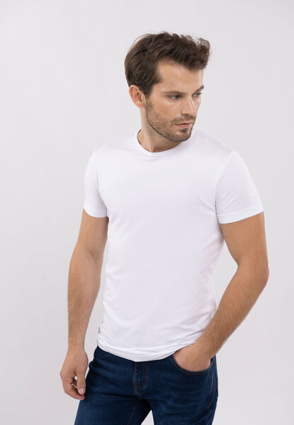  Volcano Bawełniany T-shirt W Dwupaku T-clone 