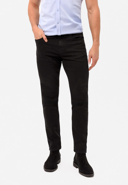  Volcano Czarne Jeansy, Regular Fit, D-jerry 33 