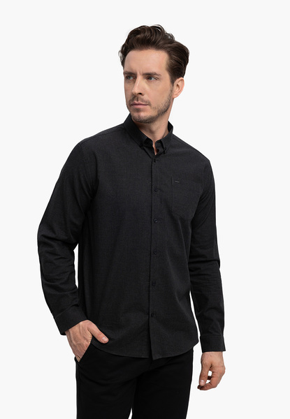  Volcano Grafitowa Koszula, Slim Fit, K-beri 