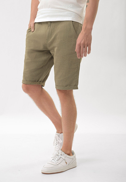  Volcano Lniane Szorty, Regular Fit, P-gouds 