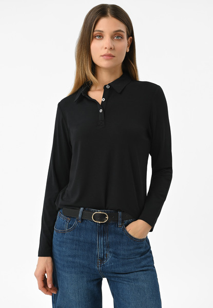  Volcano Longsleeve Polo L-topaz 