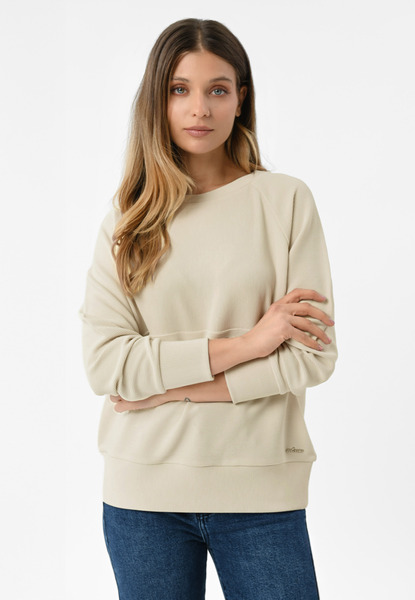  Volcano Prążkowana, Luźna Bluza B-mink 