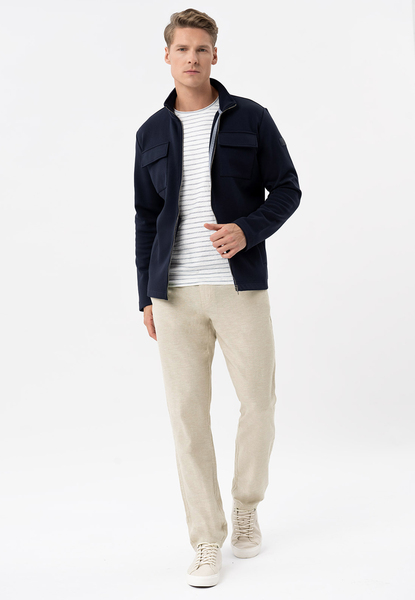  Volcano Spodnie Chino Z Lnu, Comfort Fit, R-linn 