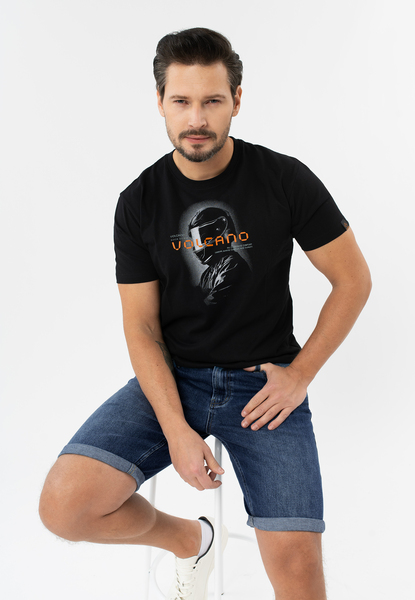  Volcano Szorty Jeansowe, Comfort Fit, E-mear 