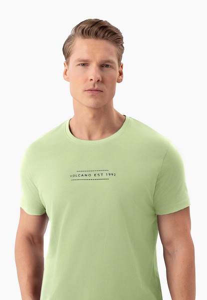  Volcano T-shirt Z Bawełny T-quartz 