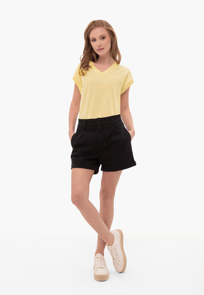  Volcano T-shirt Z Dekoltem V, Comfort Fit, T-sky 