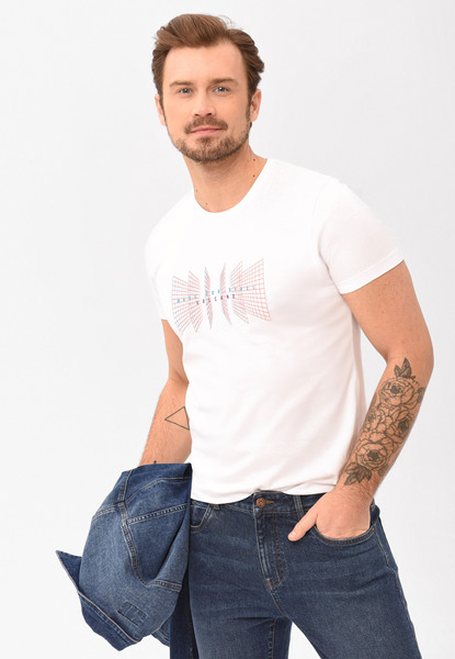  Volcano T-shirt Z Nadrukiem T-flux 