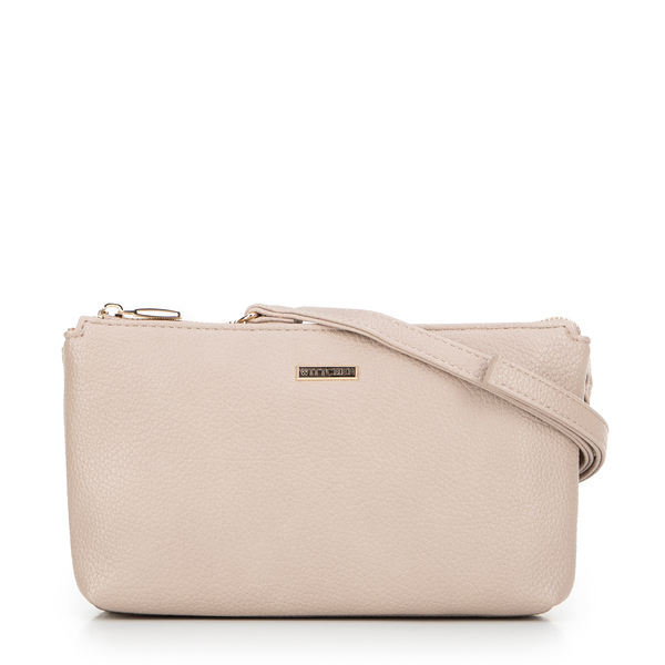  Wittchen Crossbody Z Ekoskóry Dwukomorowa Beżowa 