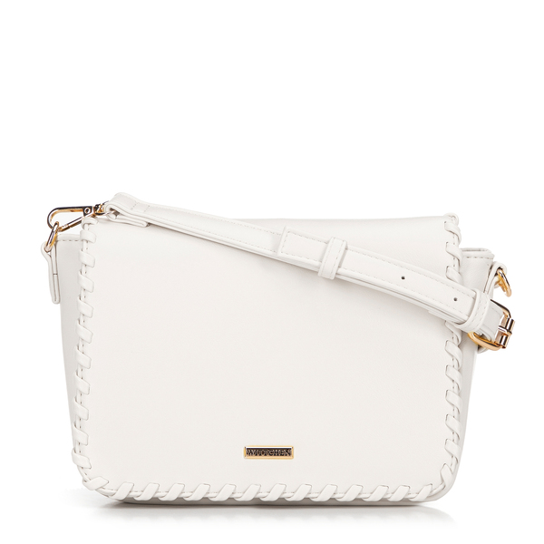  Wittchen Damska Crossbody Z Obszytą Klapą Kremowa 